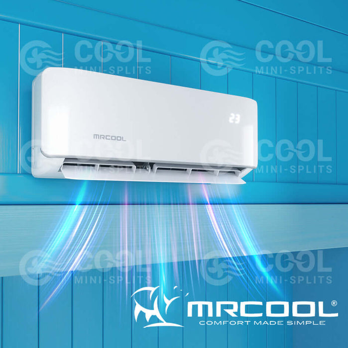 MRCOOL DIY 18K BTU 1.5-Ton 2-Zone (9K + 9K) Ductless Mini-Split AC and Heat Pump w/ pre-charged line - PremiumDepot