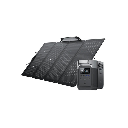 EcoFlow DELTA 1000 + 220 Watt Bifacial Portable Solar Panel - PremiumDepot