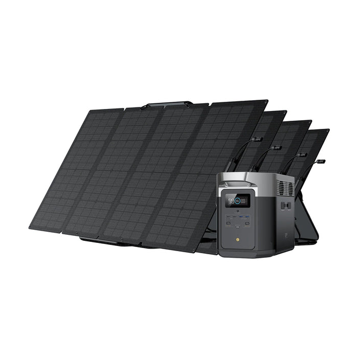 EcoFlow DELTA Max 2000 + 160 Watt Portable Solar Panel - PremiumDepot