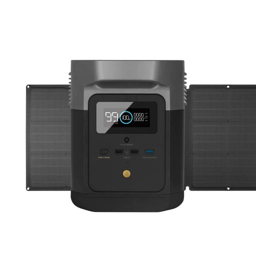 EcoFlow DELTA mini + 110 Watt Portable Solar Panel - PremiumDepot