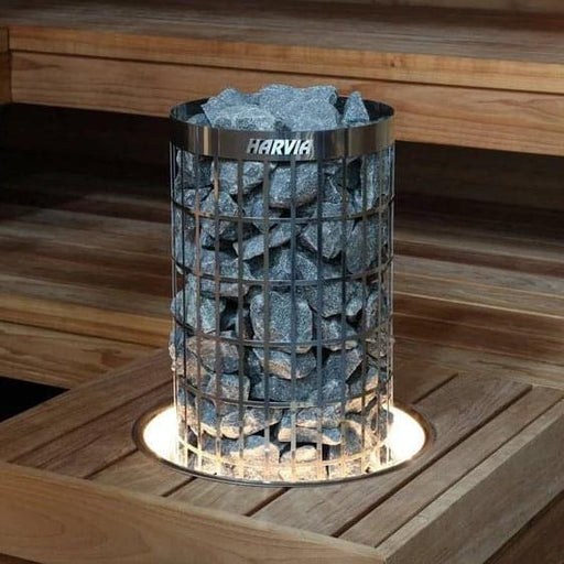 Embedding Flange w/ LED-Lighting for Harvia Cilindro 10.5kW Sauna Heater | HPCU7L - PremiumDepot