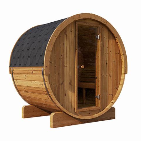 SaunaLife Model E6 Sauna Barrel ERGO-Series Backyard Sauna Barrel 59"x81" - PremiumDepot