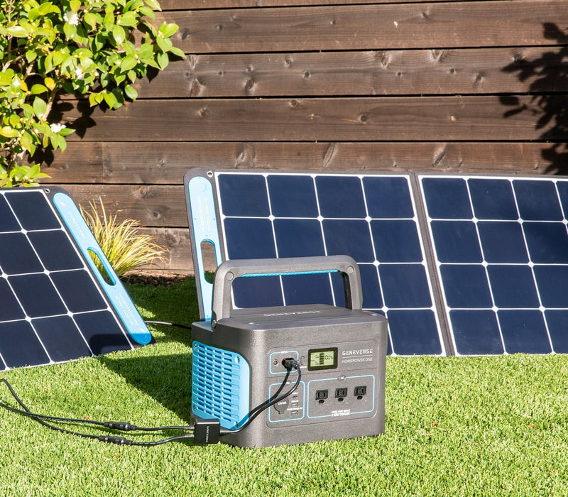 SolarPower ONE Portable Solar Panel Generator (100W Max Output/Panel) - PremiumDepot